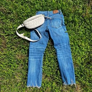 Madewell High Rise Slim Boyfriend Crop Jean